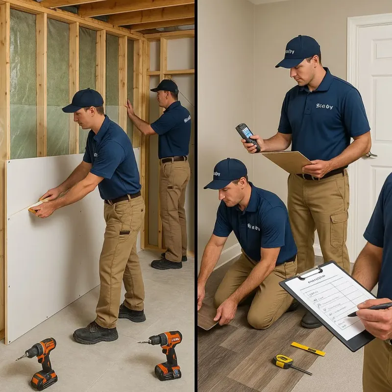 Repairs and Reconstruction process in Wellsville, NY
